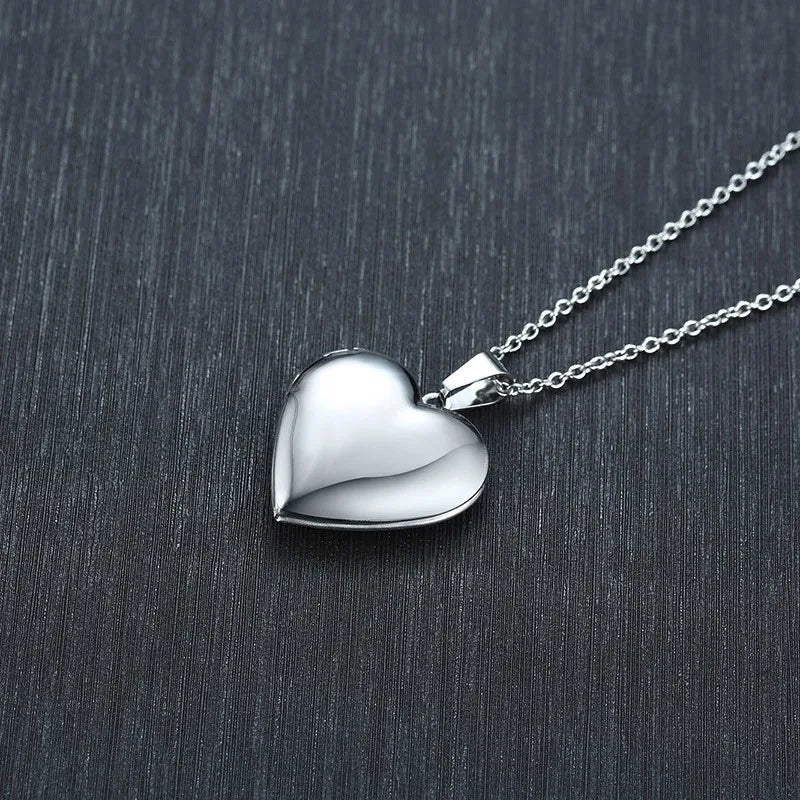 Heart Photo Locket Necklace
