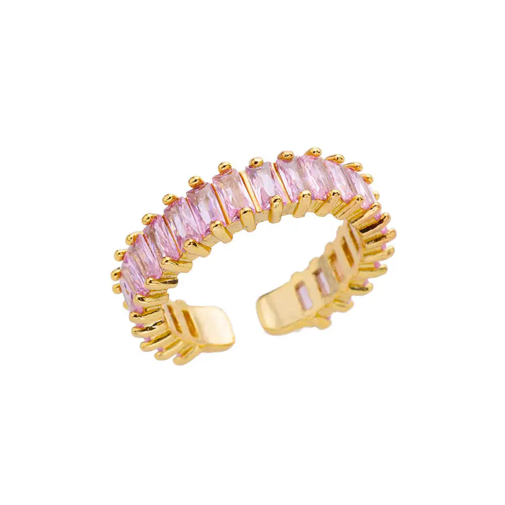 Golden Zircon Ring