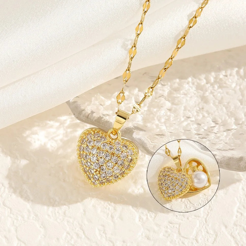 AKOL Shell Pearl Necklace