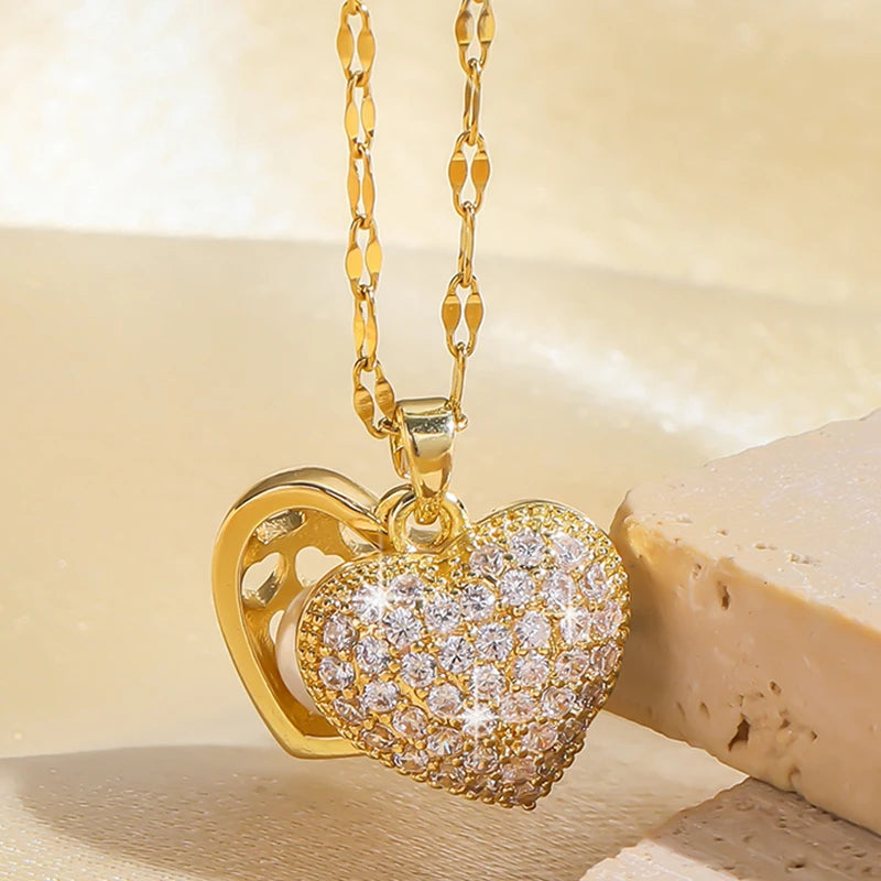 AKOL Shell Pearl Necklace