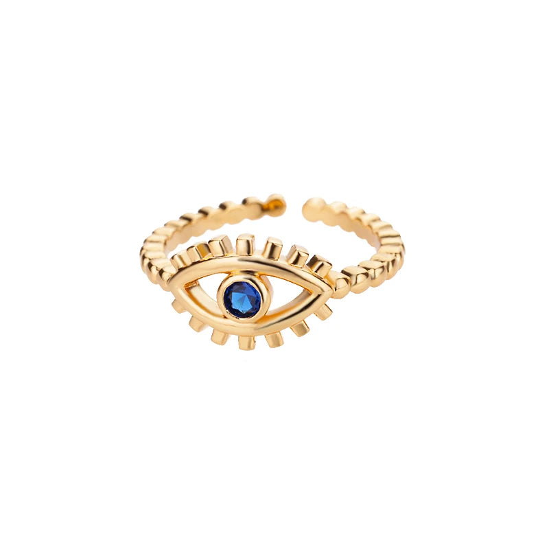 Golden Zircon Ring
