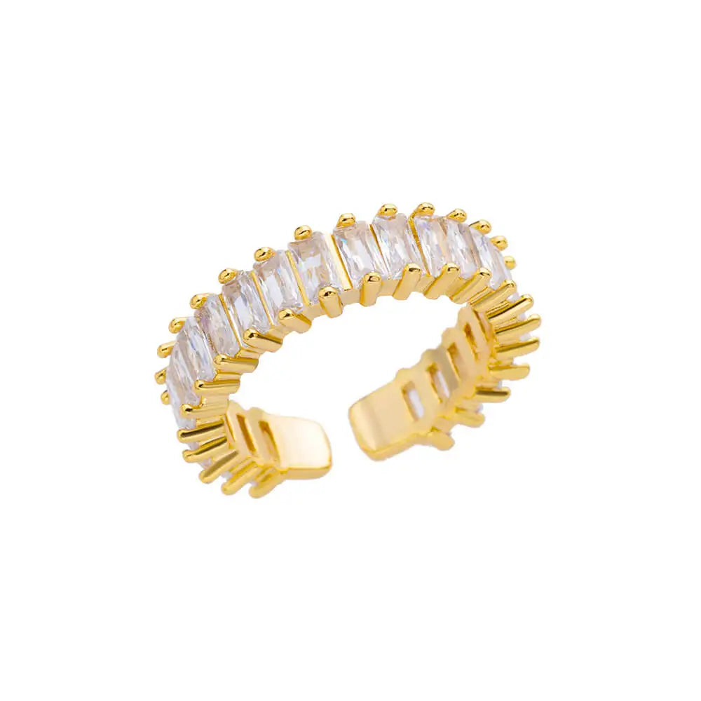 Golden Zircon Ring