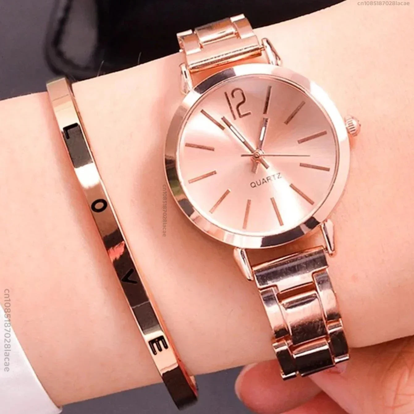 Elegant Watch & Bracelet Set