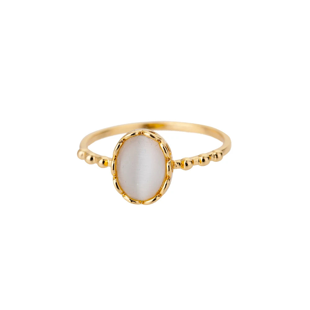 Golden Zircon Ring