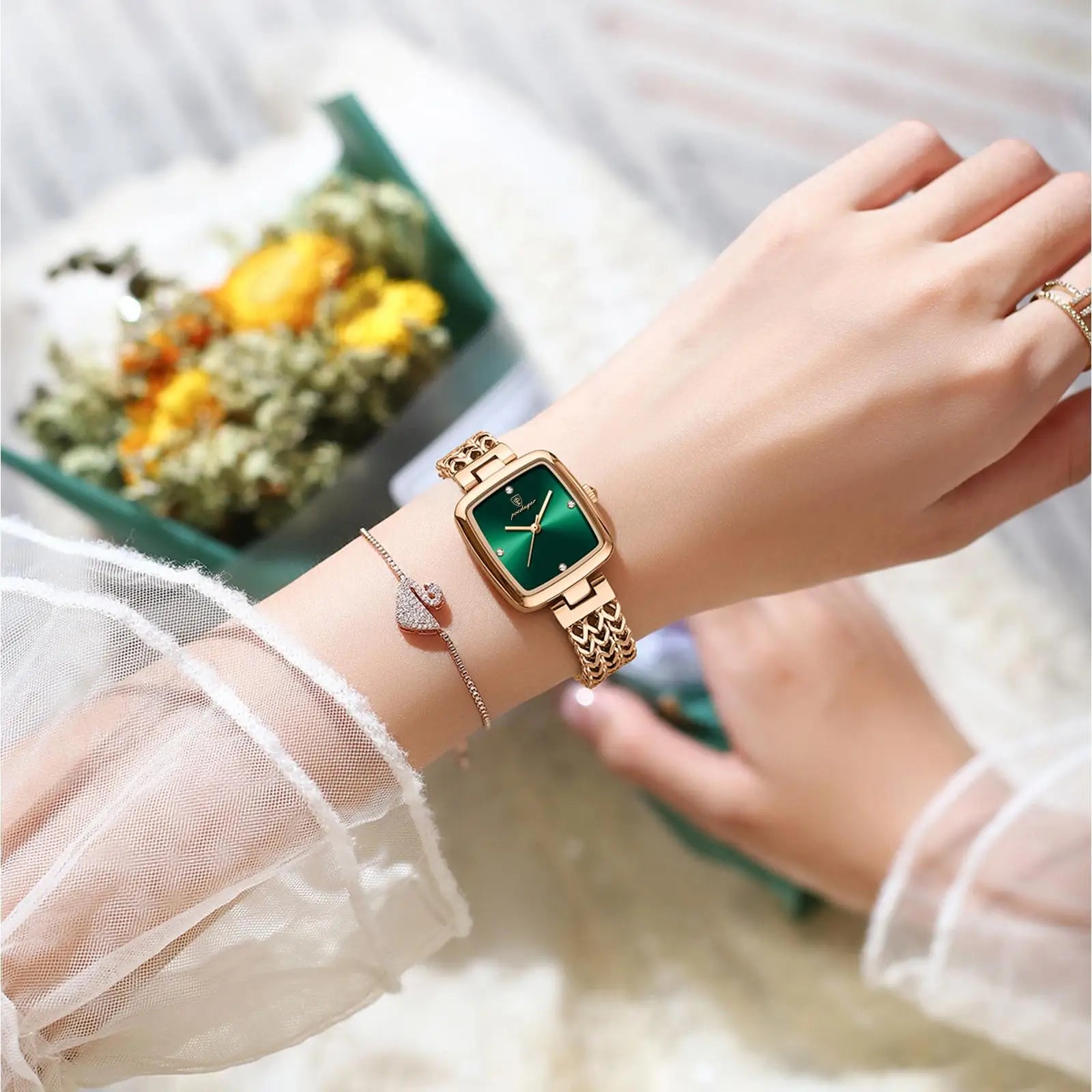 Elegant Square Women’s Watch