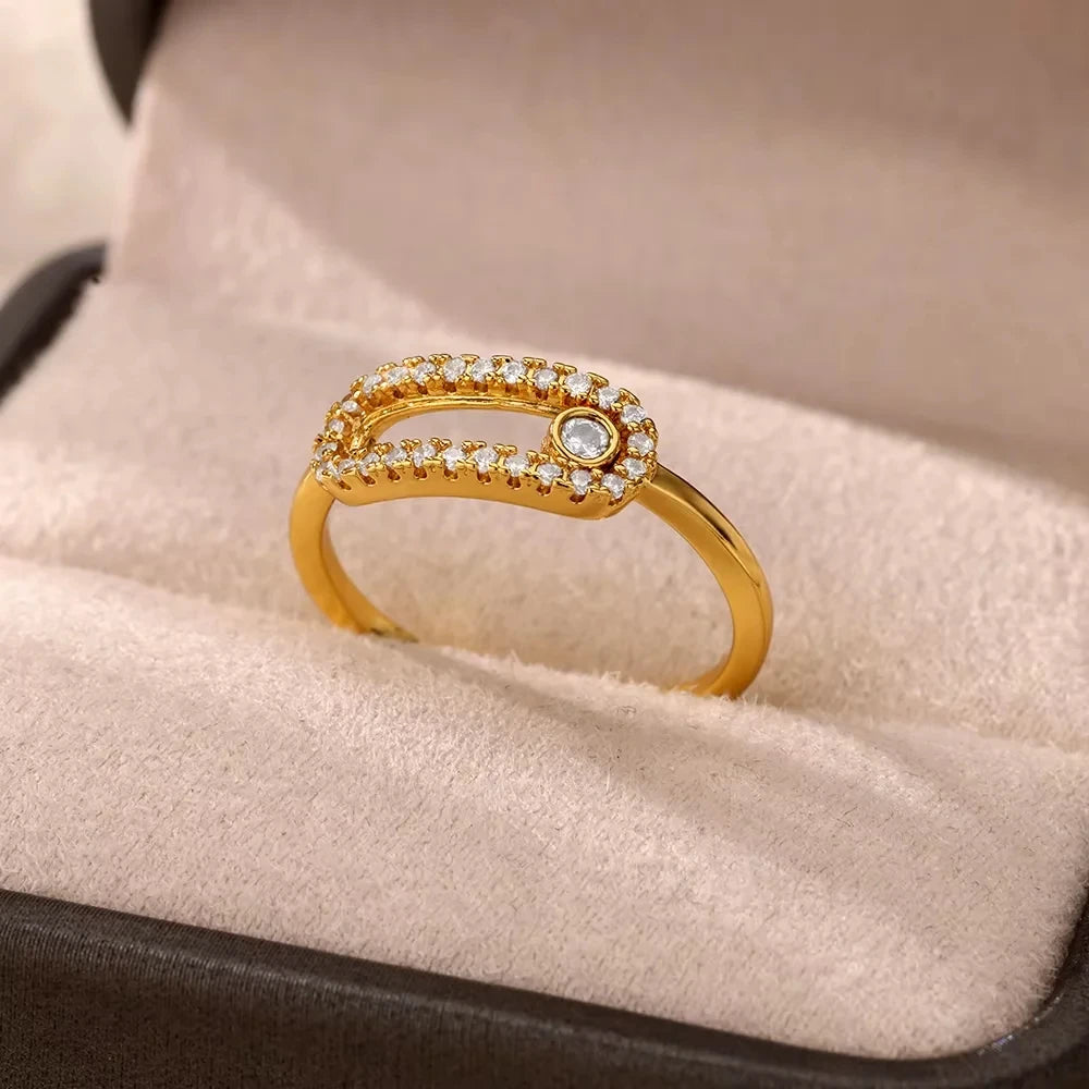 Adjustable Crystal Ring
