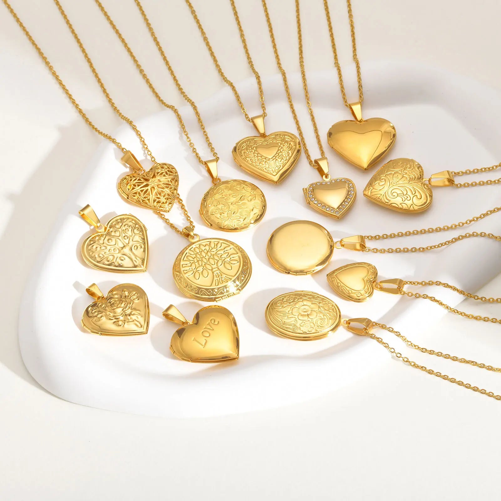 Heart Photo Locket Necklace