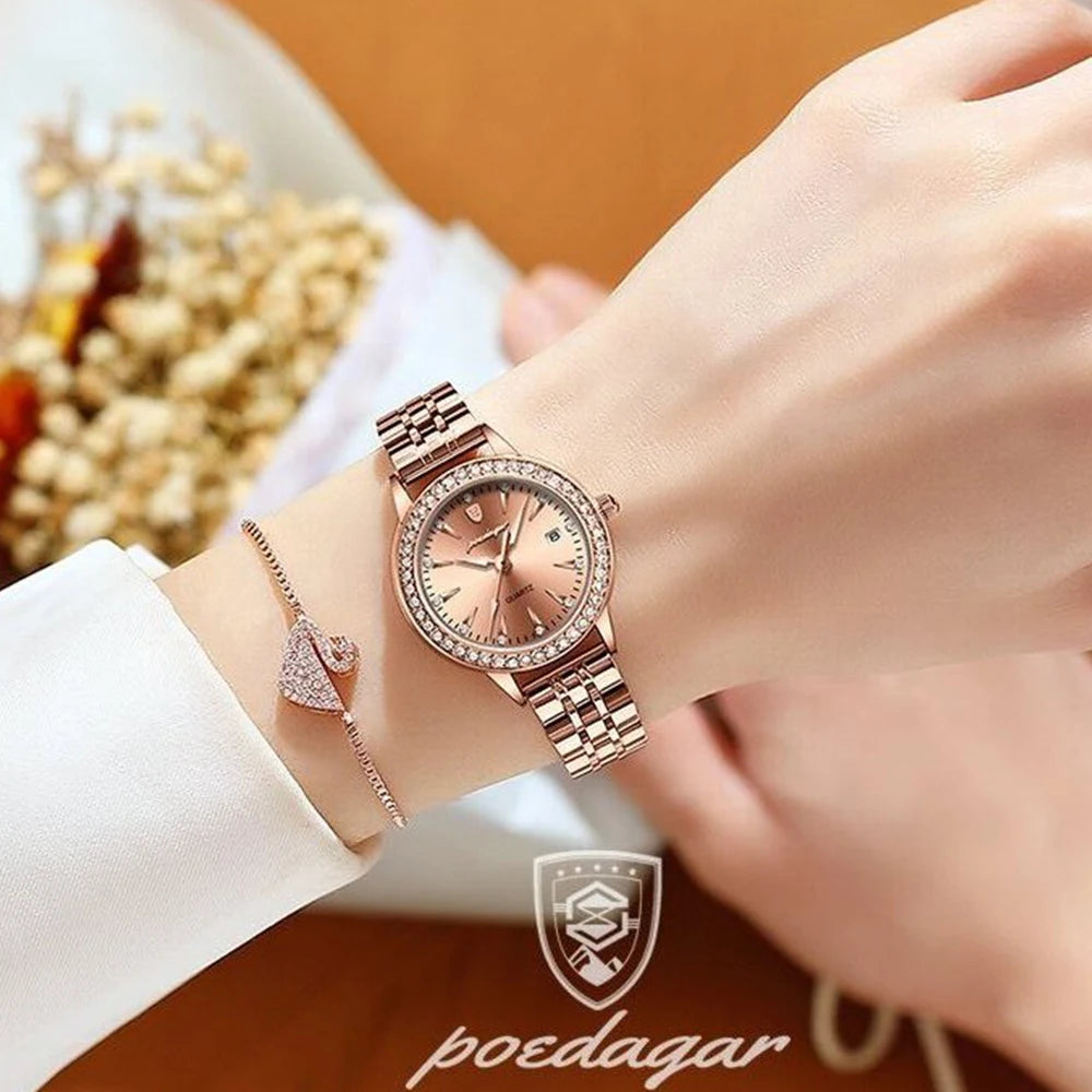 Luxury Casual Women’s Watch – Waterproof with Date