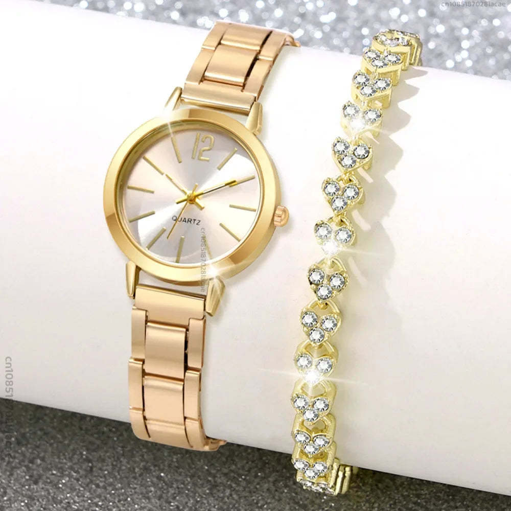 Elegant Watch & Bracelet Set