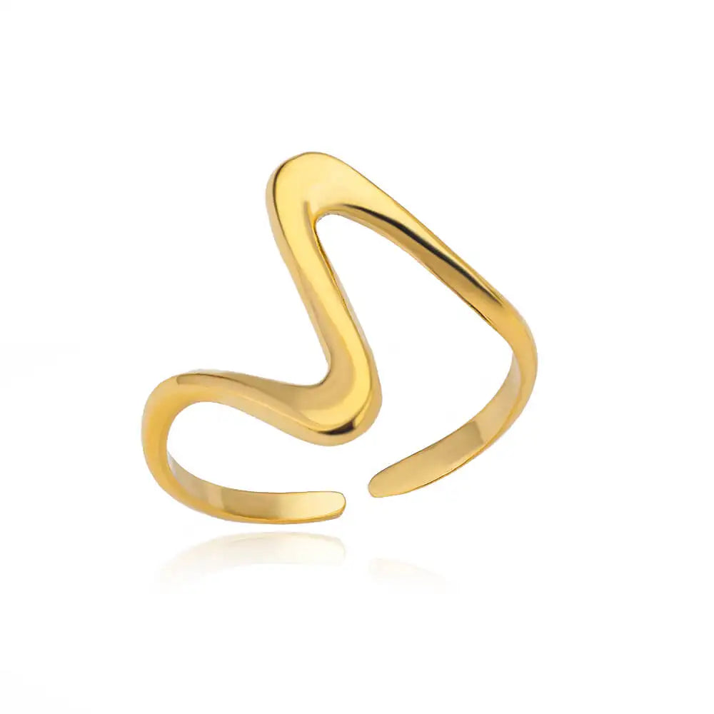 Golden Zircon Ring